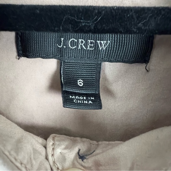 J Crew Beaded Cotton Popover Shirt Size 6 - Picture 6 of 9